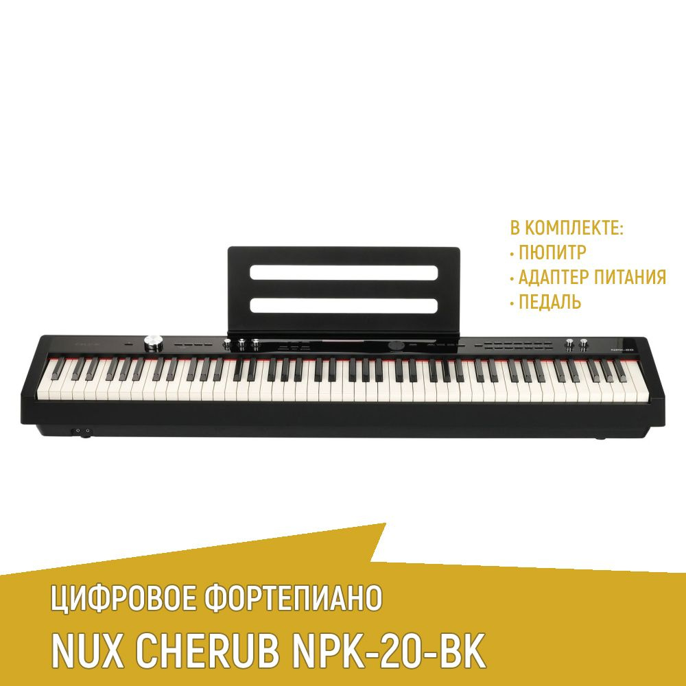 Цифровое пианино NUX NPK-20-BK, черное #1