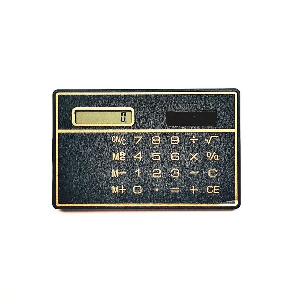 Калькулятор карманный, плоский на солнечной батарее #1