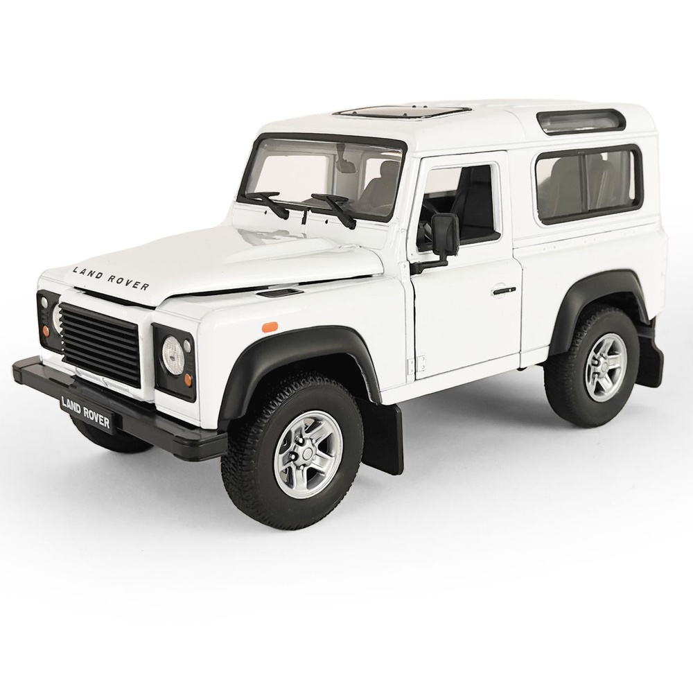 Машинка металлическая Land Rover Defender I, открывающиеся двери и капот, вращающиеся передние колеса, #1