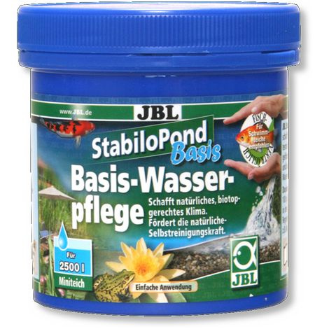 JBL StabiloPond Basis 250 г на 2500 л - Препарат для стабилизации параметров воды в садовых прудах  #1