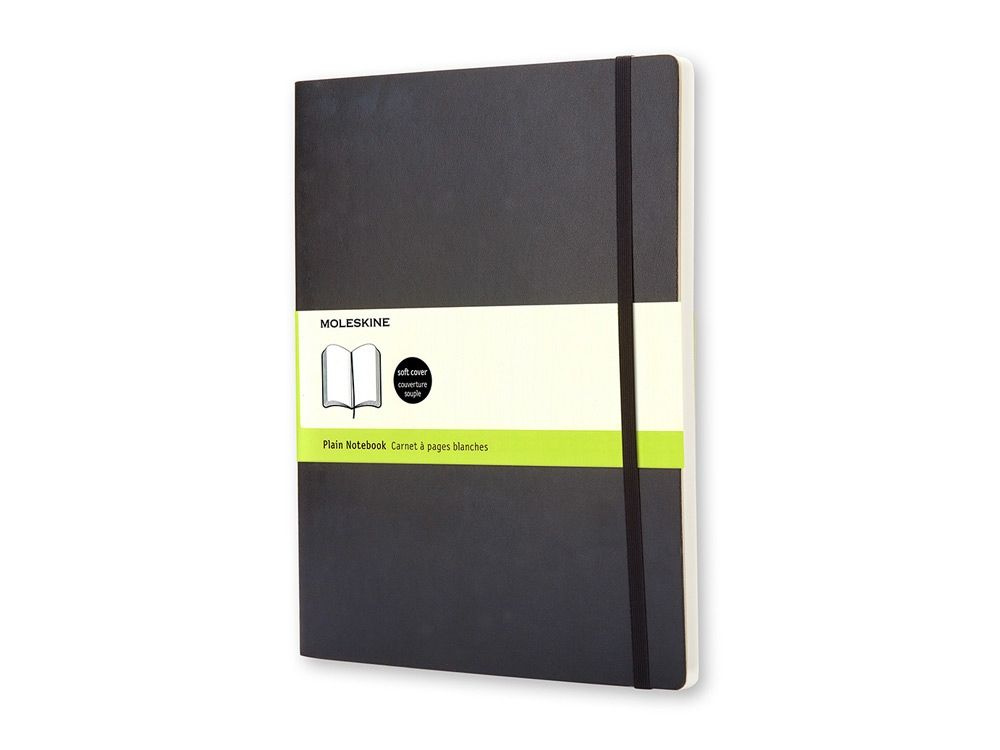 Записная книжка Moleskine Classic Soft (нелинованный), Хlarge (19х25 см), черный  #1