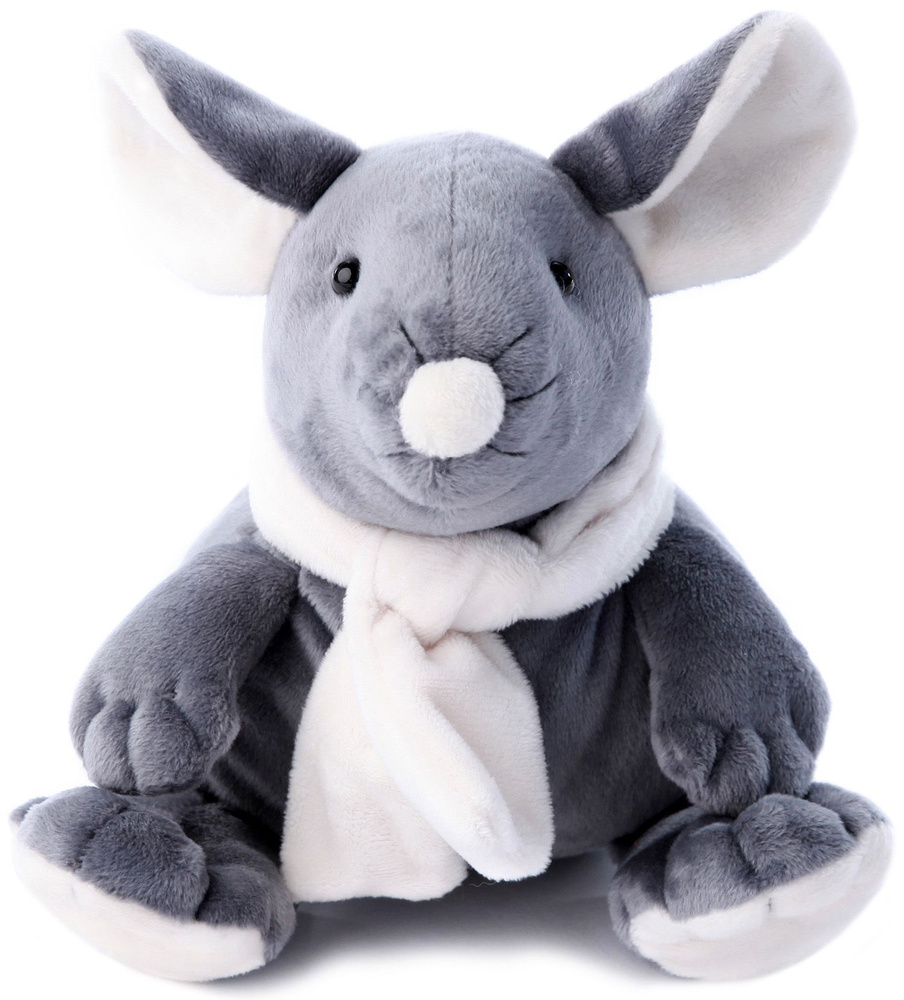 Мягкая плюшевая игрушка Мышь 26 см (серая) (Lapkin) (AT365276) #1