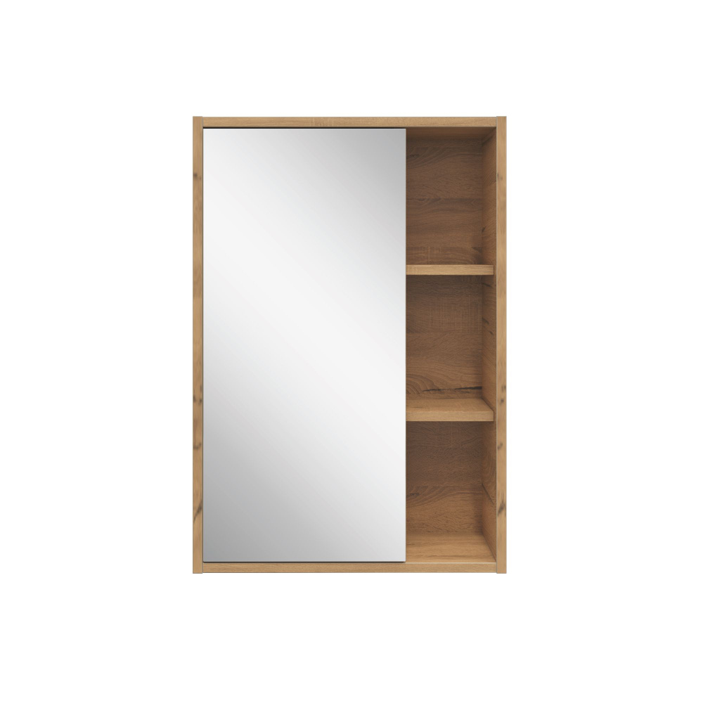 Зеркальный шкаф подвесной SanStar Lavanti 50 для ванной комнаты Дуб вотан  #1