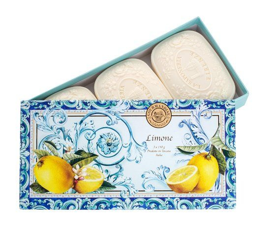 Набор натурального мыла с ароматом лимона Savon Parfume Limone Set  #1