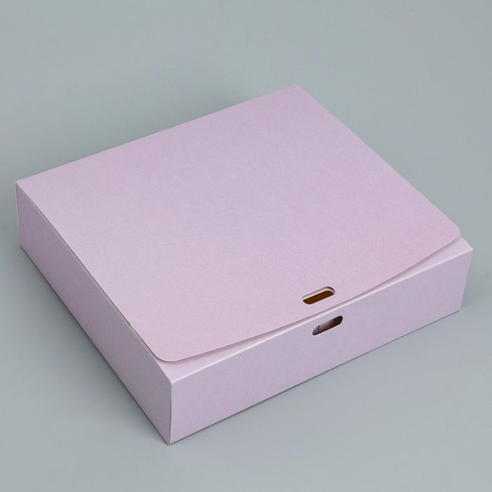 Коробка складная "Лавандовая", 20 х 18 х 5 см, БЕЗ ЛЕНТЫ #1