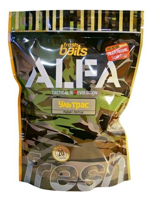 Бойлы пылящие FreshBaits ALFA Ультрас(Мидия Песик) 22 мм, 750 г #1