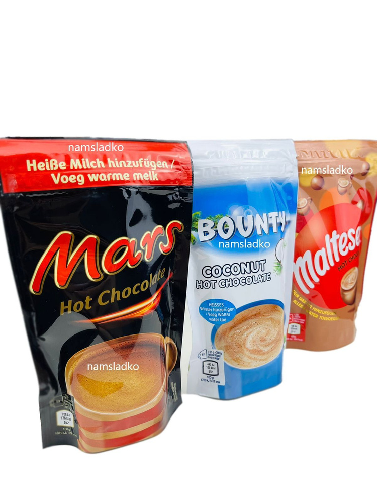 Горячий шоколад (Hot Chocolate) Марс, Баунти, Мальтизерс - 3 шт*140 гр, Великобритания  #1