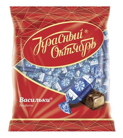 Конфеты Красный Октябрь Васильки шоколадные, 250г #1