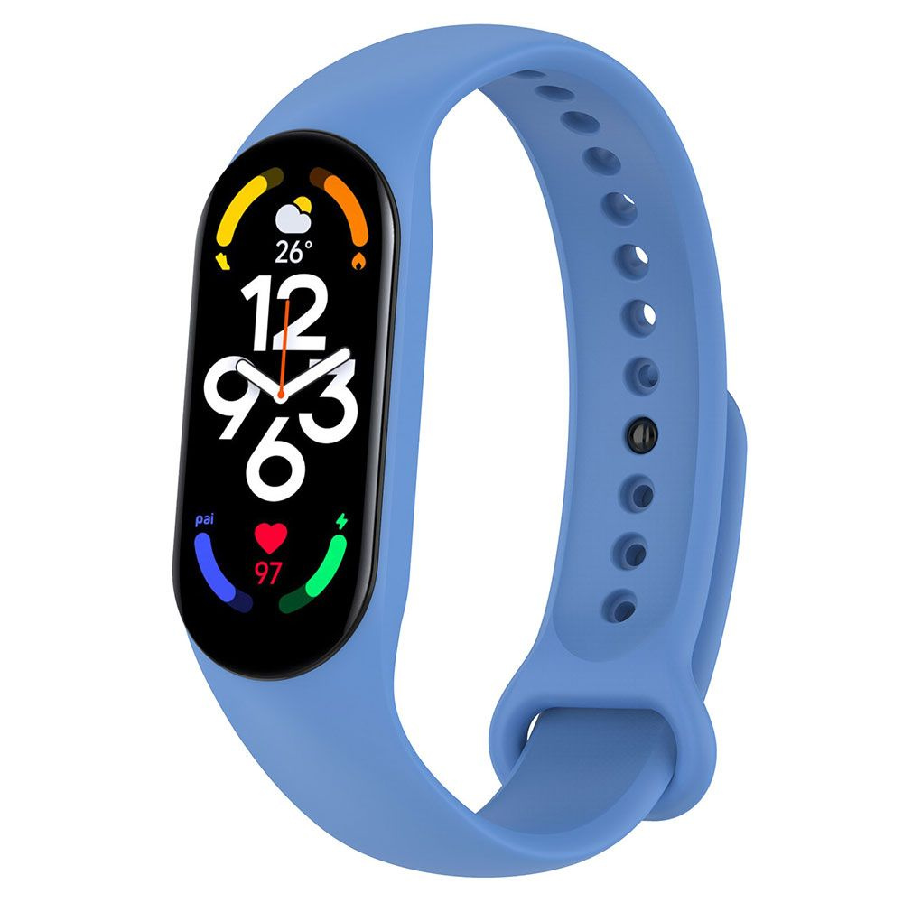 ремешок для Xiaomi Mi Band 5 6 7 силиконовые умные часы запястье браслет  #1