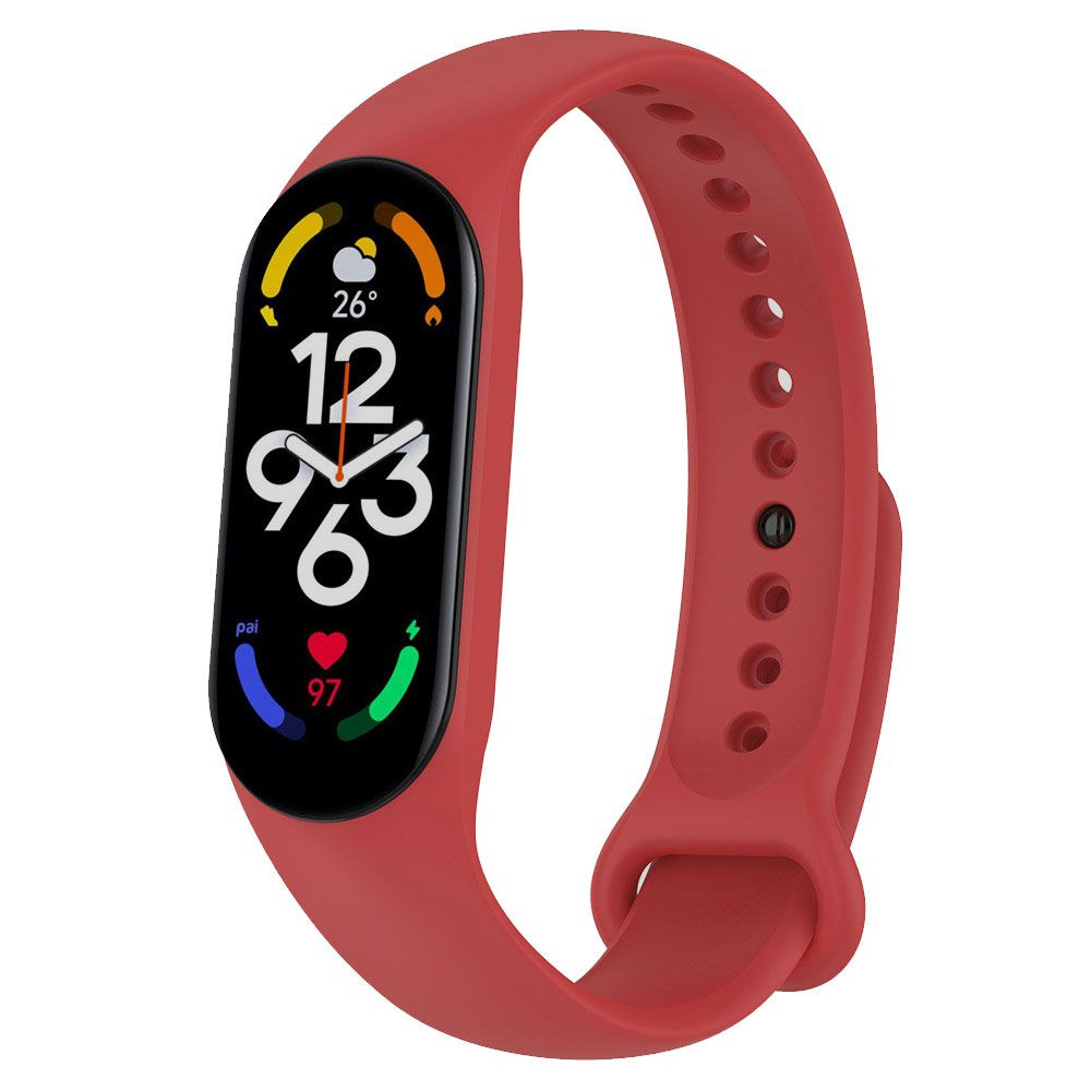 ремешок для Xiaomi Mi Band 5 6 7 силиконовые умные часы запястье браслет  #1