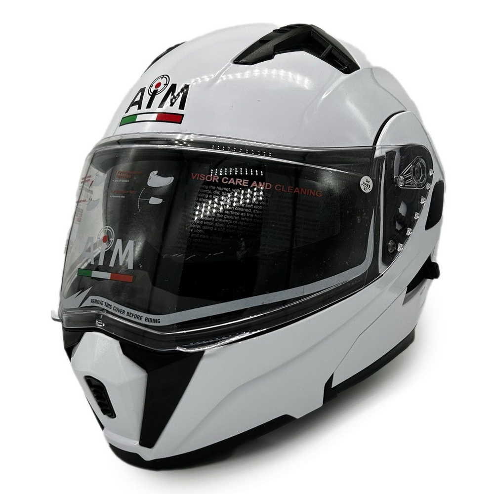 Шлем для снегохода AIM JK906 WHITE GLOSSY (ЭП) #1