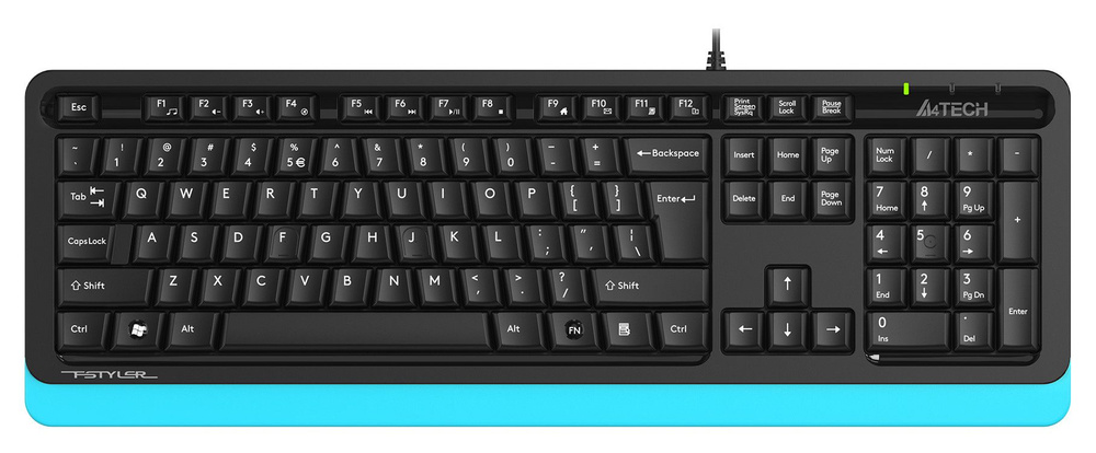 Клавиатура A4Tech Fstyler FKS10 черный/синий USB #1