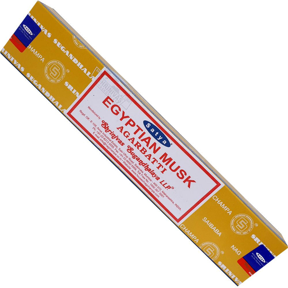 EGYPTIAN MUSK Agarbatti Incense, Satya (Благовония ЕГИПЕТСКИЙ МУСКУС Агарбатти, Сатья), 15 г.  #1