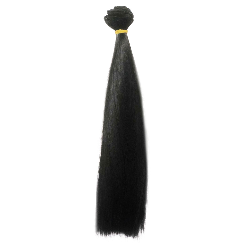 Волосы для кукол, трессы прямые, длина волос 25 см, ширина 100 см, цвет черный  #1