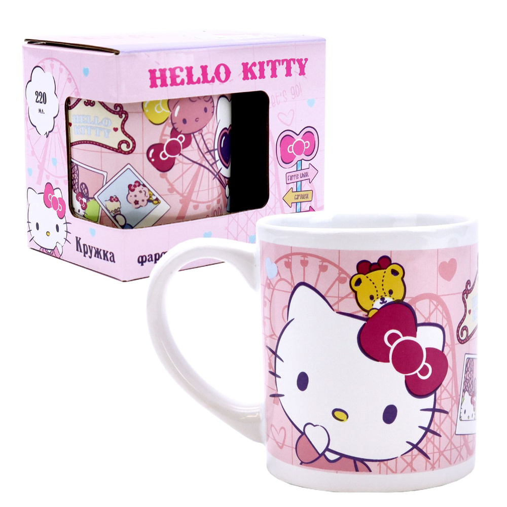 Кружка детская в подарочной упаковке 220 мл ND Play / Hello Kitty, фарфор  #1