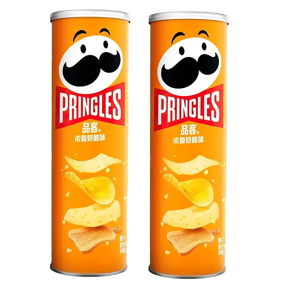 Картофельные Чипсы Pringles Strong Cheese (Сыр), 2 шт по 110 г, (Китай)  #1