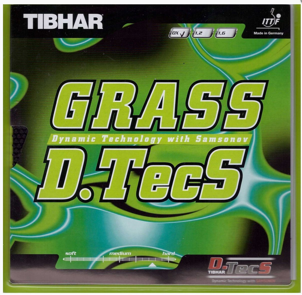 Tibhar Grass D. TecS, 0.5, Черный. Накладка для ракетки. #1