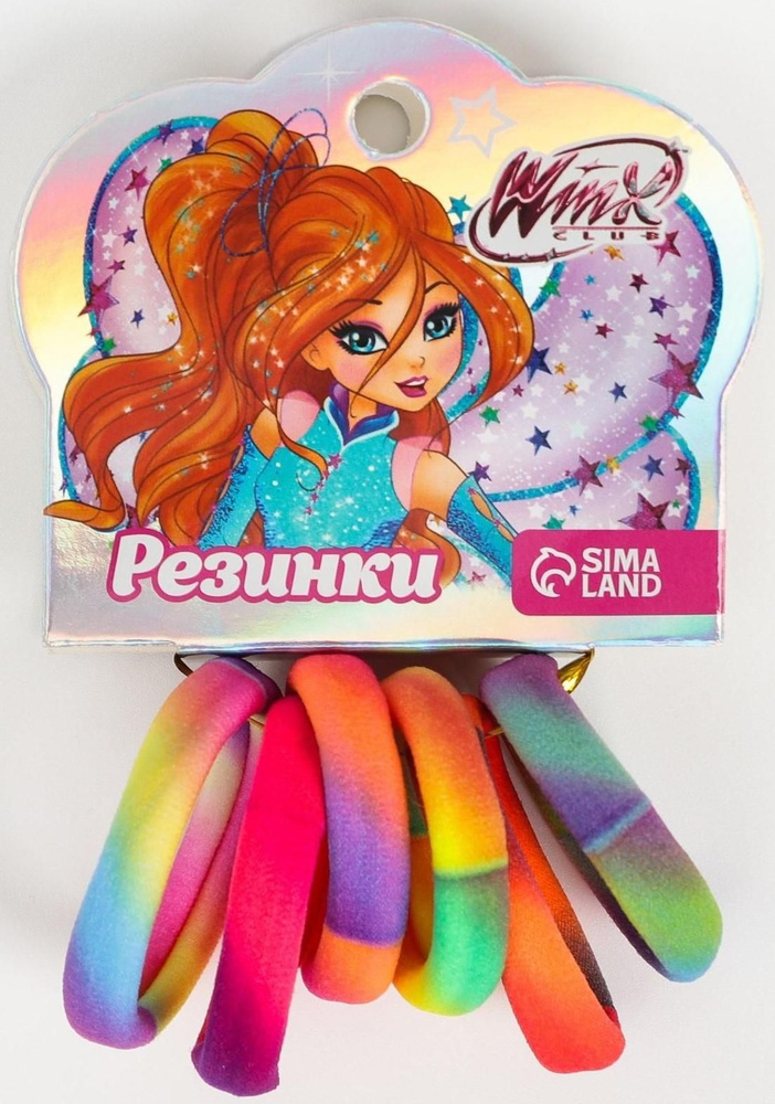 Набор резинок для волос градиент Блум, 6 шт, WINX #1