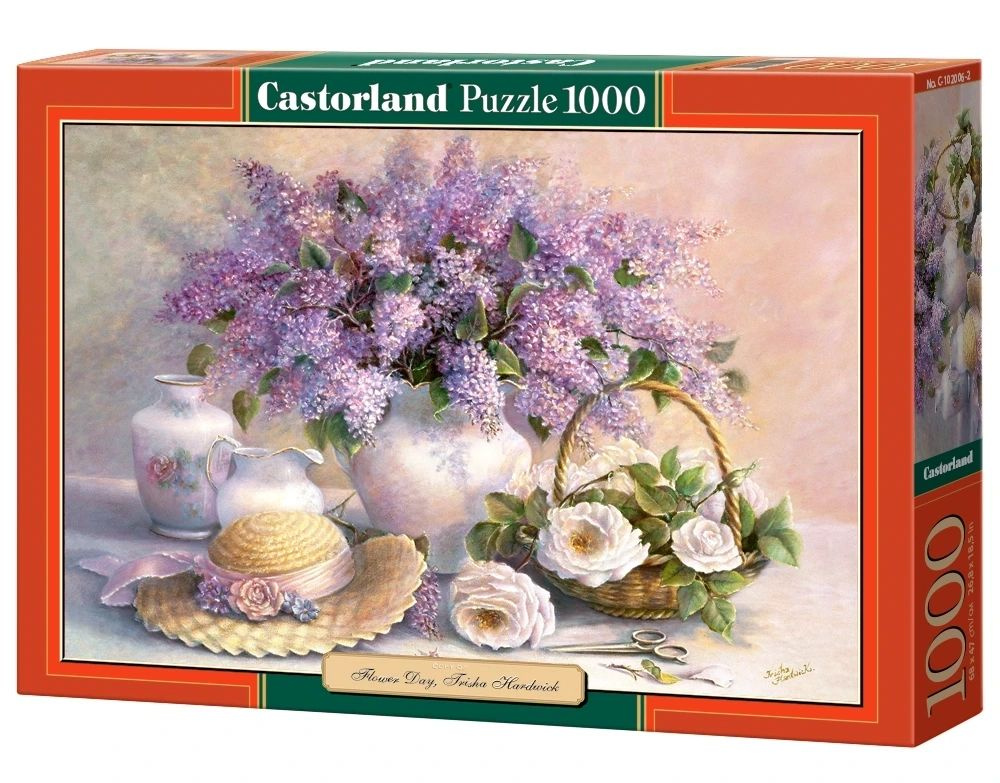 CastorLand Пазл Цветы, живопись, 1000 деталей #1