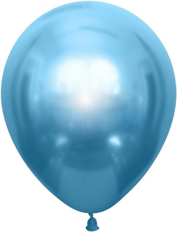 Воздушный шар, шарики (12''/30 см) Голубой (504), хром, 50 шт. набор шаров на праздник  #1