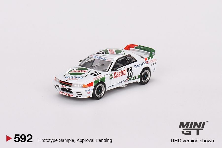 Модель коллекционная Mini GT 1:64 Skyline GTR R32 White #1