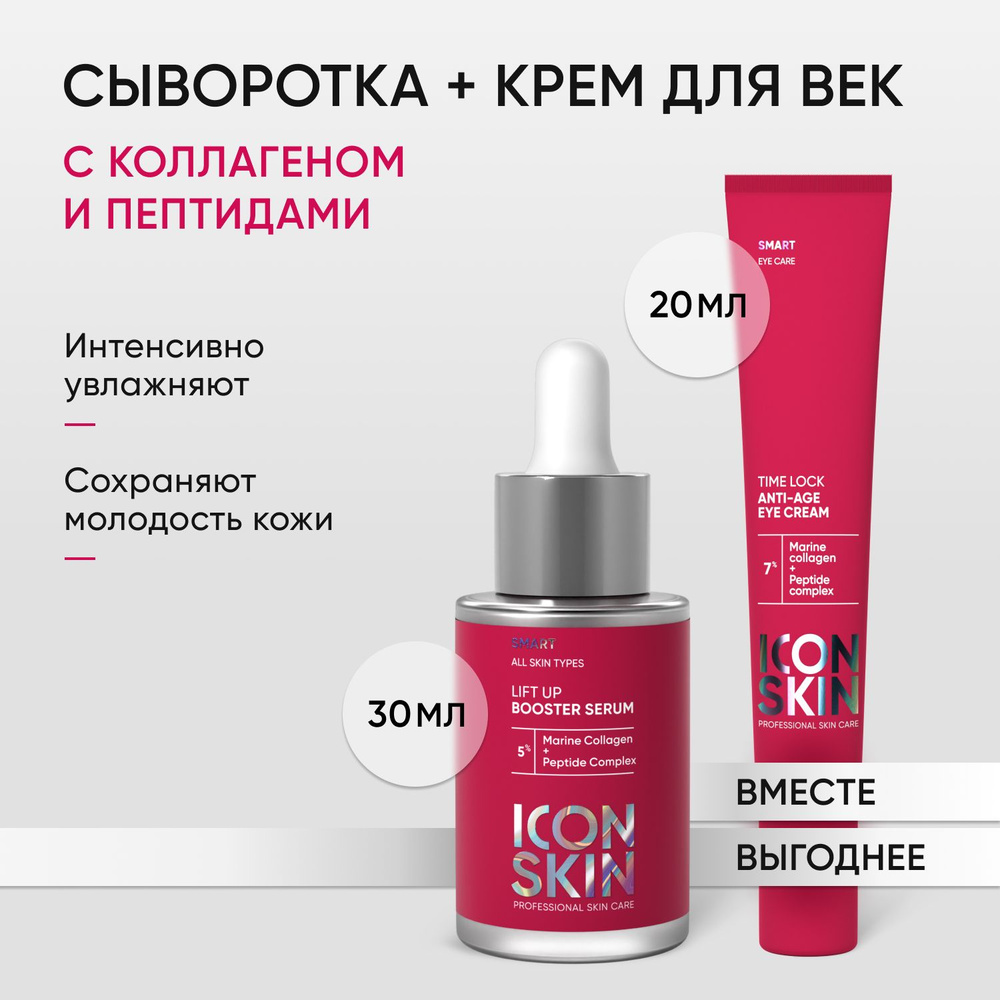 ICON SKIN антивозрастная сыворотка, антивозрастной крем для кожи вокруг глаз  #1