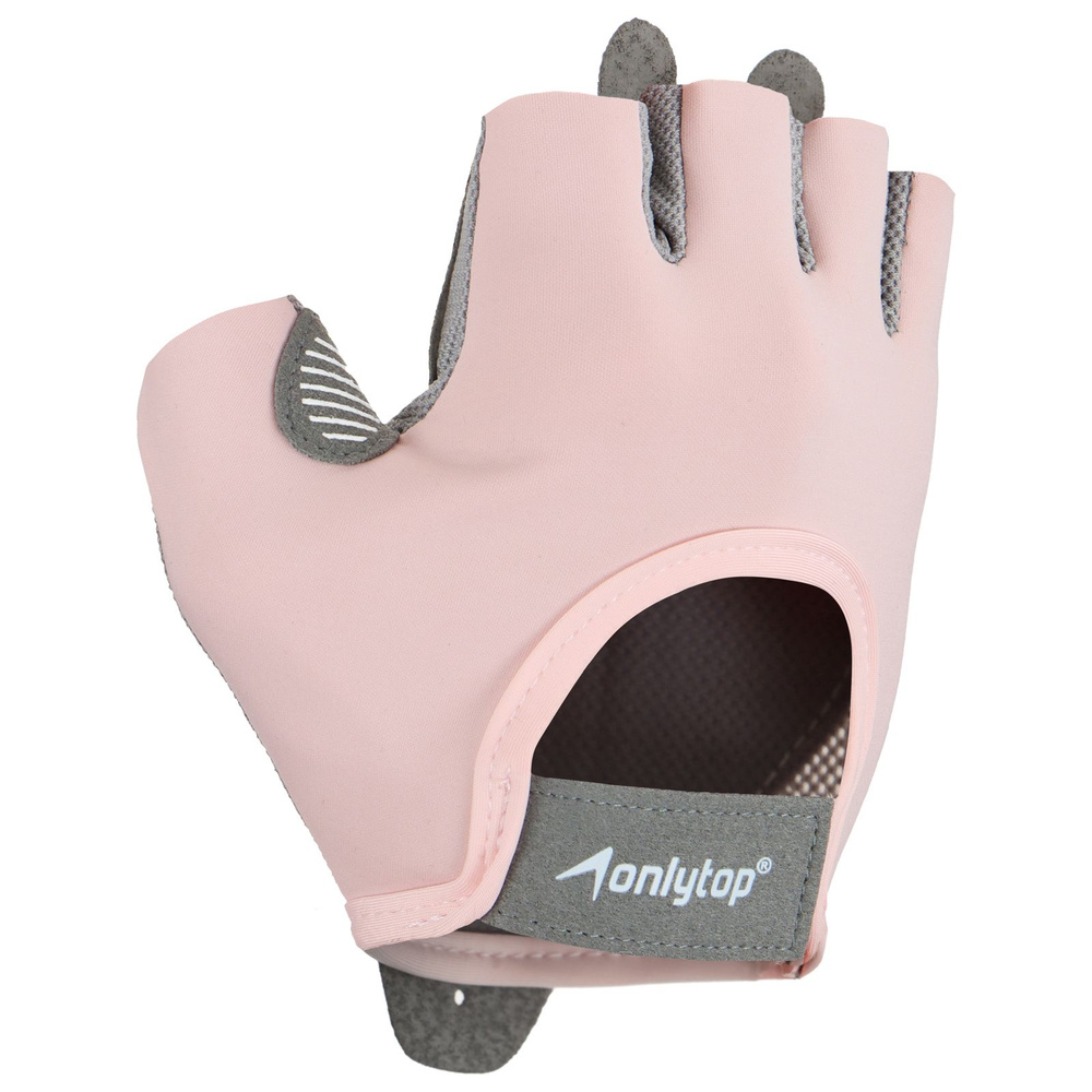 Перчатки для фитнеса ONLYTOP, размер L, цвет розовый #1