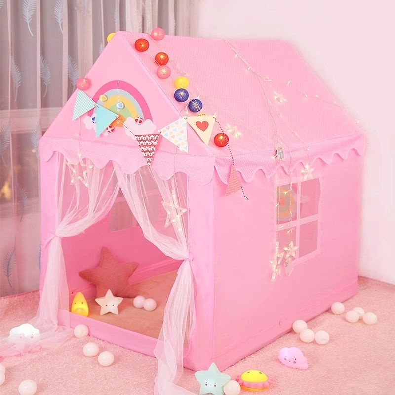 Игровая палатка домик для девочки розовый #1