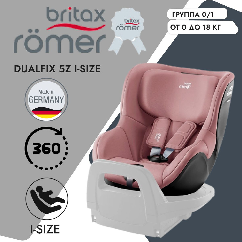 Детское автокресло Britax Romer Dualfix 5Z i-Size Dusty Rose #1