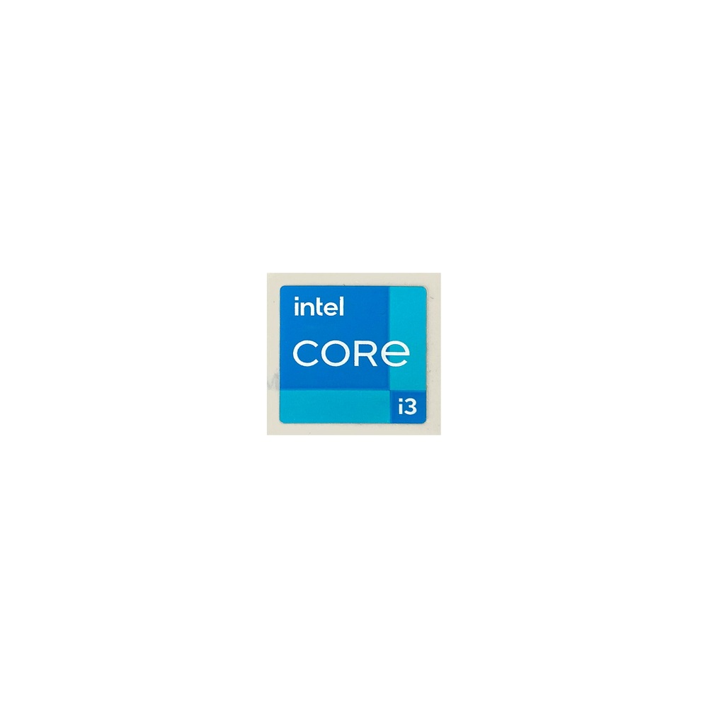 Оригинальная декоративная наклейка Intel Core i3 для ноутбука и настольного компьютера, 18x18 мм  #1