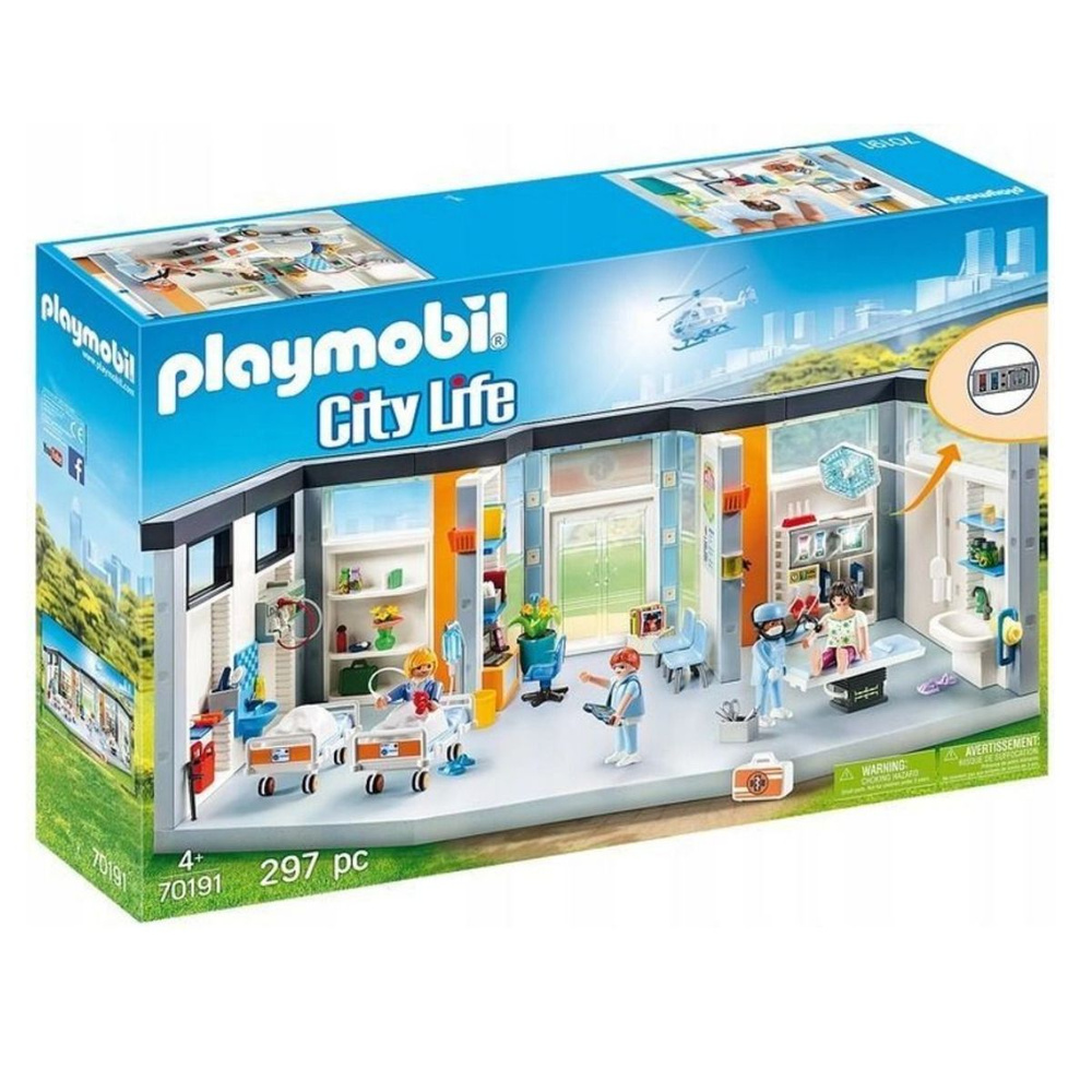 Playmobil City Life 70191 Больничное крыло с мебелью, 297 дет. #1