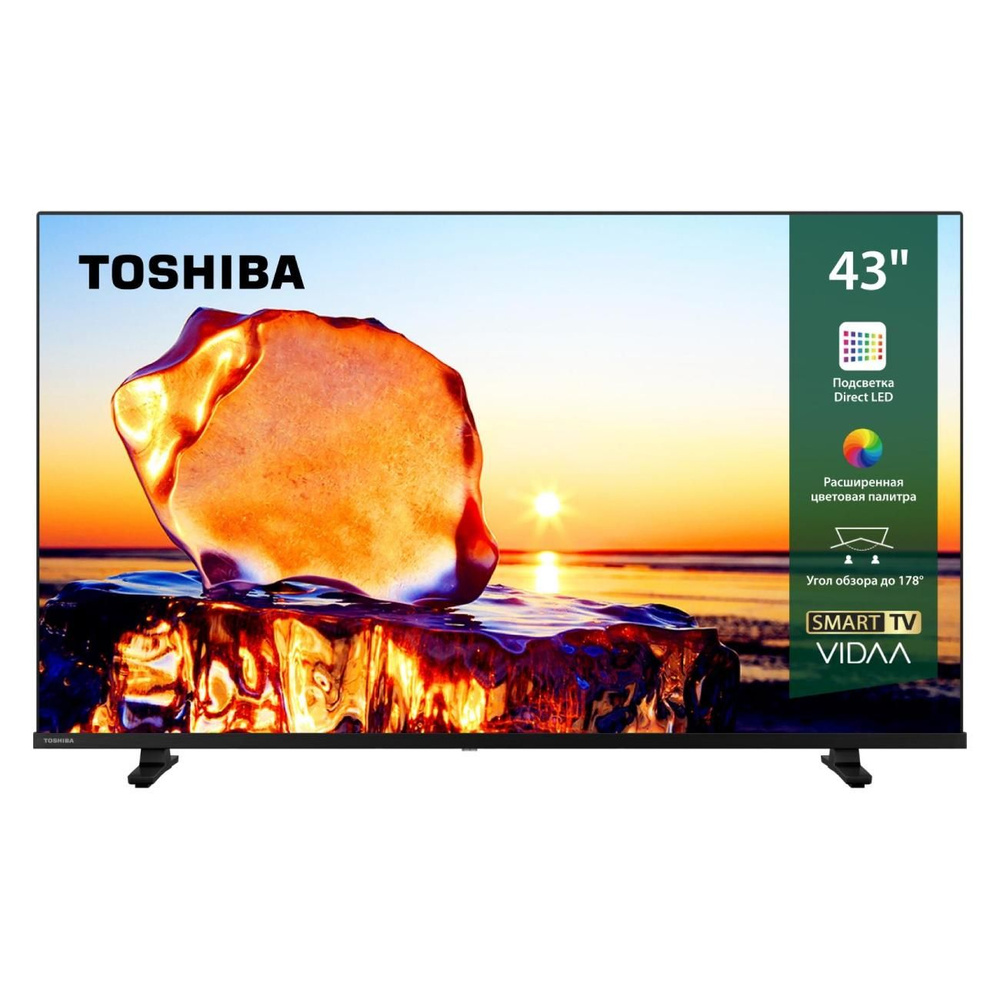 Toshiba Телевизор 43", черный #1