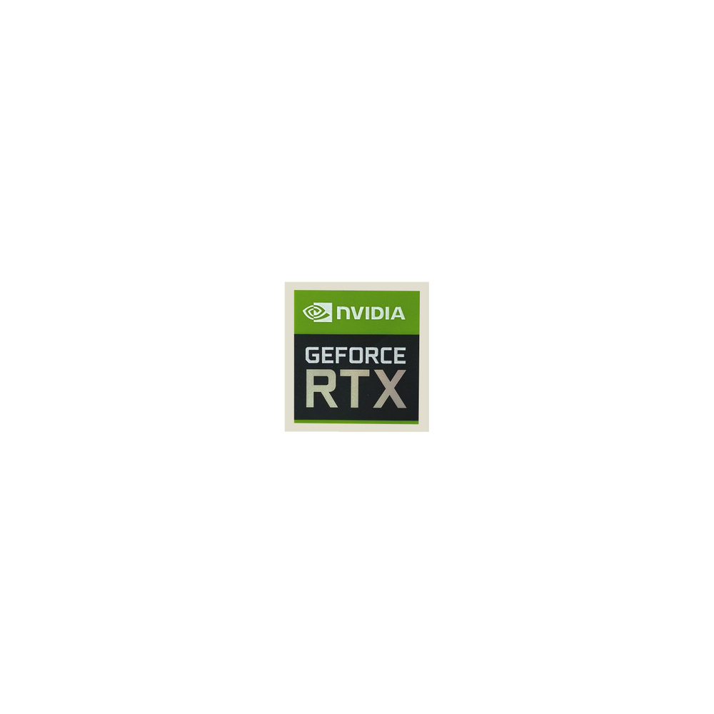 Оригинальная декоративная наклейка GeForce RTX для ноутбука и настольного компьютера, 17x18 мм  #1