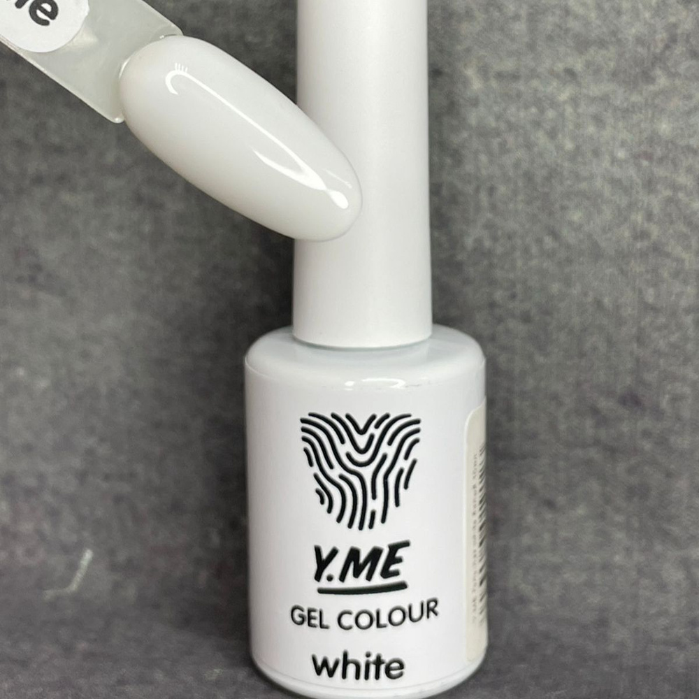 Y.ME Гель-лак для ногтей, супер белый, Gel Colour, White, 10 мл #1