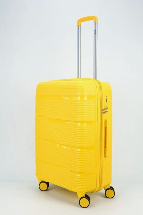 Impreza (КОМПЛЕКТ 3 ШТ) чемодан для туризма и путешествий (7003), размер S-M-L, желтый  #1