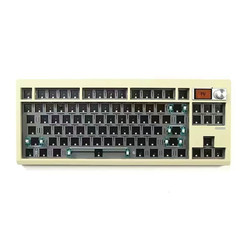 Zuoya Игровая клавиатура беспроводная Zuoya GMK87, Английская раскладка, светло-желтый  #1