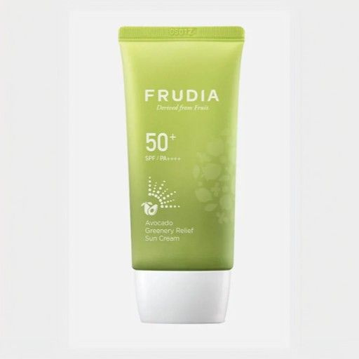 FRUDIA солнцезащитный восстанавливающий крем с авокадо AVOCADO GREENERY RELIEF SUN CREAM  #1