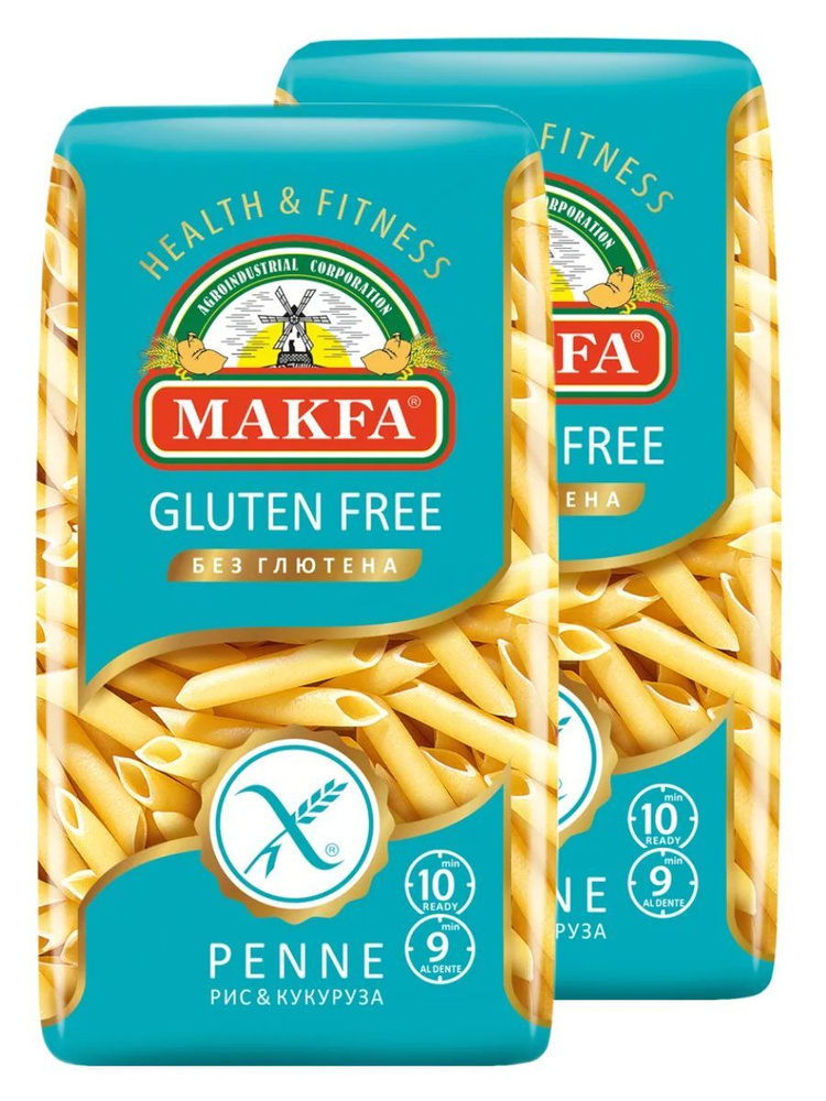 Макаронные изделия Makfa перья Penne, без глютена, 300 г - 2 шт. #1