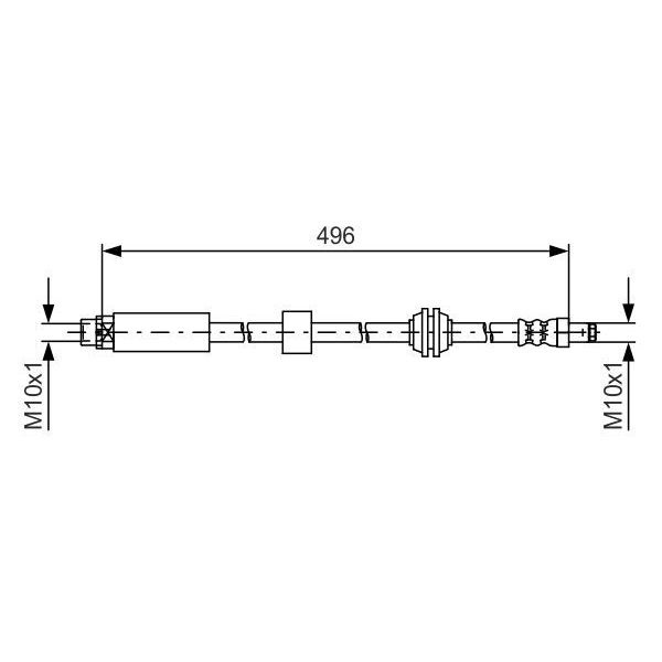 Шланг тормозной для автомобиля BMW, BOSCH 1 987 481 590 #1