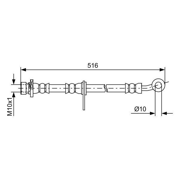 Шланг тормозной для автомобиля Honda, BOSCH 1 987 481 729 #1