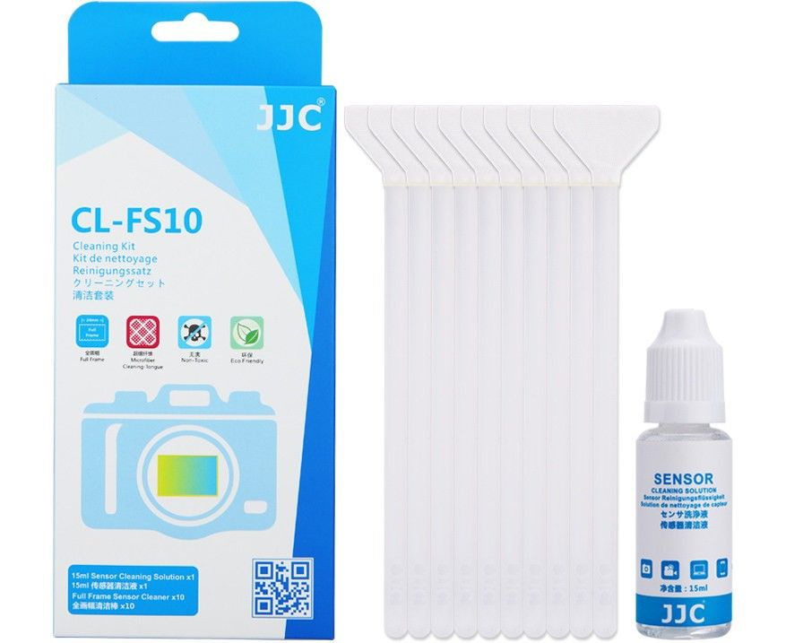 JJC CL-FS10 Full Frame Sensor Cleaner Kit (Чистящие кисти для матрицы) 10шт. + жидкость  #1