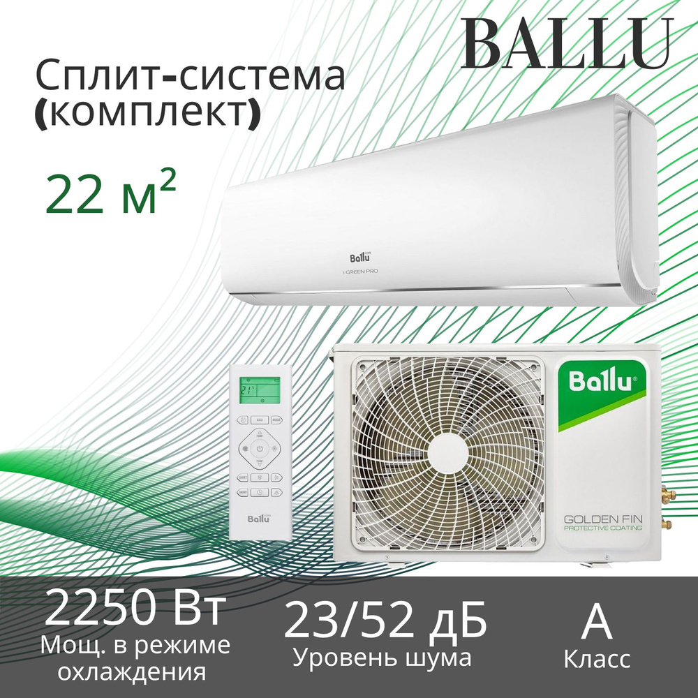 Сплит-система Ballu (комплект) внешний блок BSAG/out-07HN8, внутренний блок BSAG/in-07HN8  #1