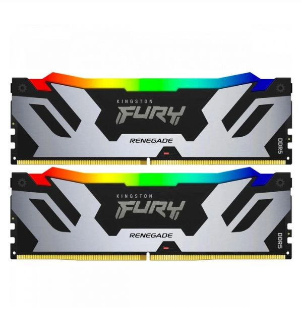 Kingston Fury Оперативная память Renegade Silver RGB 48Gb 2x24 ГБ (KF564C32RSAK2-48)  #1