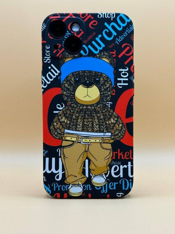 Чехол-накладка LUXO для iPhone 13 с флуоресцентным рисунком от Kaws / чехол на iPhone 13 / чехол для #1