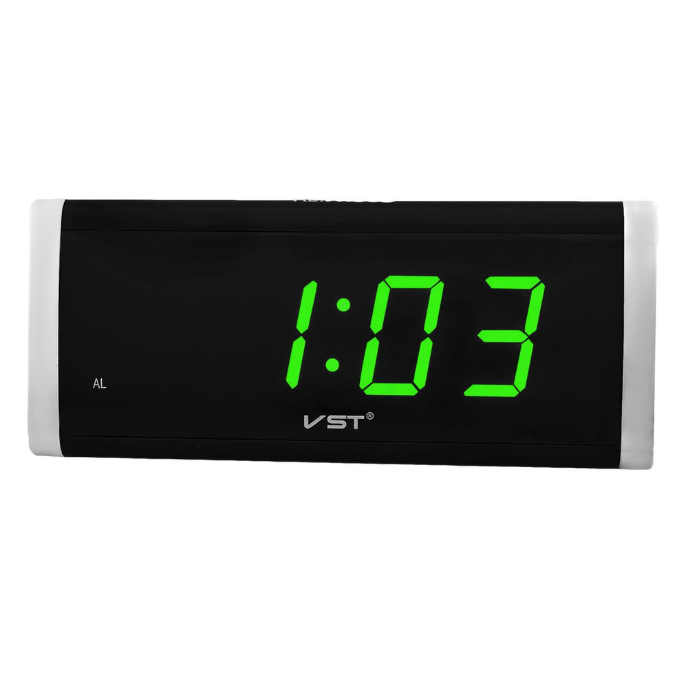 Сетевые часы VST730-4 220В зел.цифры+сетевой кабель #1