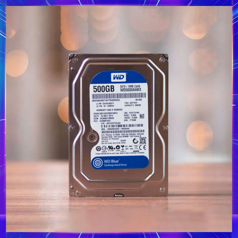 Western Digital 500 ГБ Внутренний жесткий диск HDD (WD5000AAKX)  #1