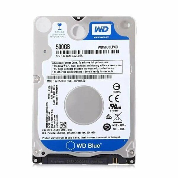 Western Digital 500 ГБ Внутренний жесткий диск (WD5000BEVT)  #1