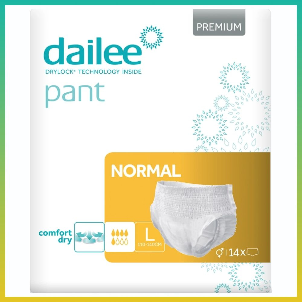 Дэйли подгузники-трусы для взрослых premium normal L 14 шт. #1