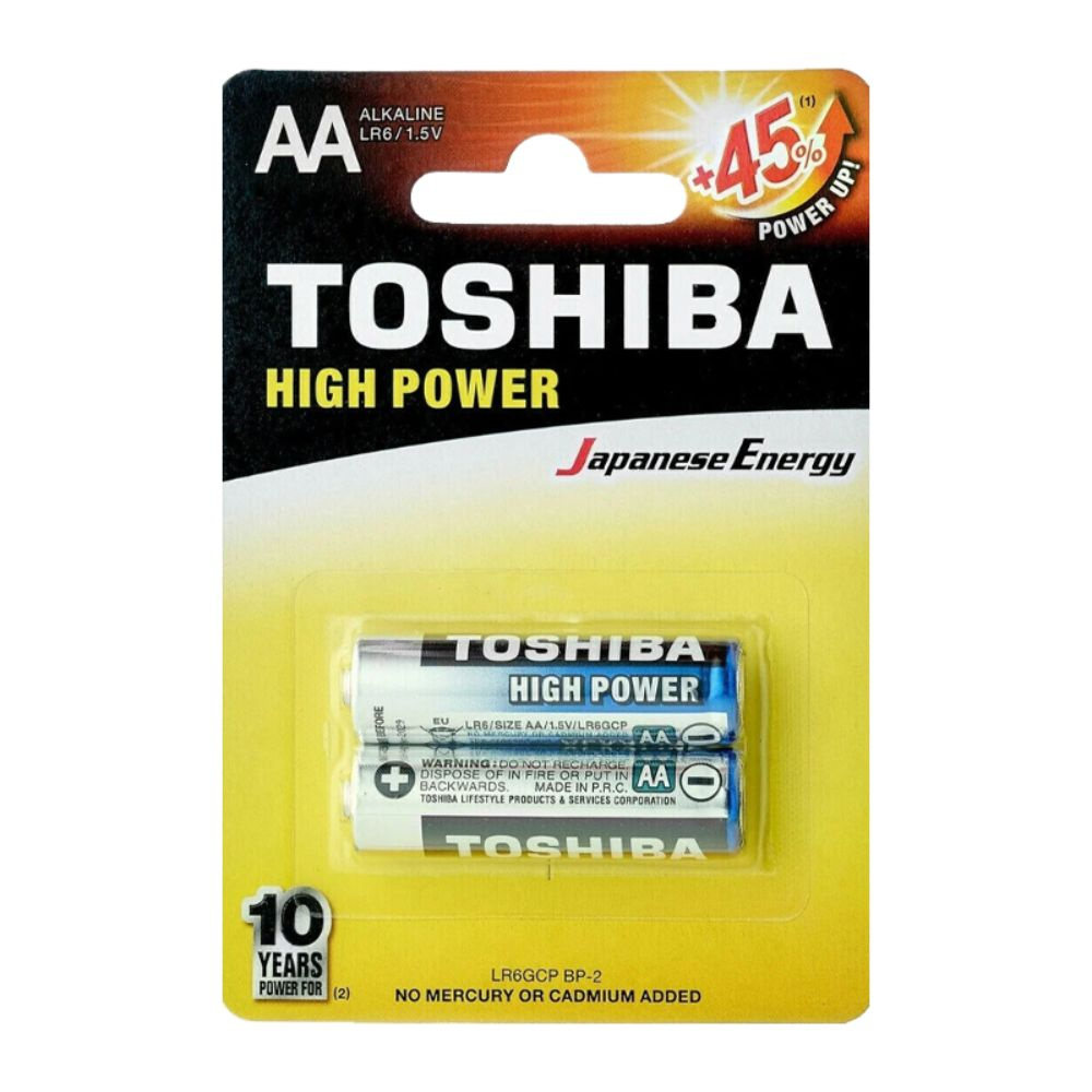 Батарейка Toshiba LR6 AA Alkaline 1.5V - блистер 2 шт. #1