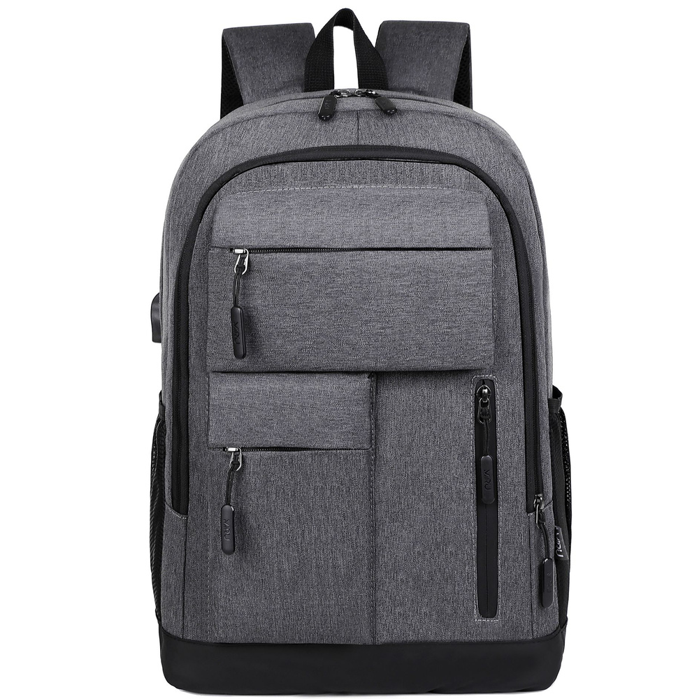 Рюкзак мужской для ноутбука 15.6 Miru Sallerus Black MBP-1053 рюкзак школьный, серый, с usb  #1